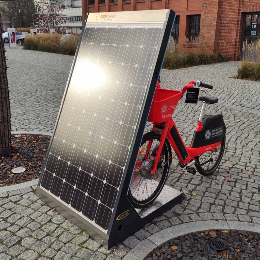 Solar Ladestationen für E-Roller, E-Bikes und E-Scooter