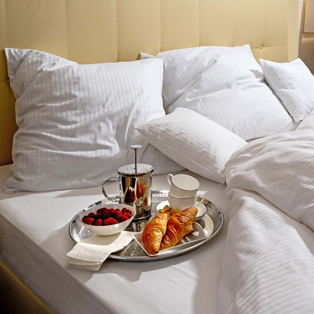Bio-Baumwoll Bettwäsche für das Hotelzimmer
