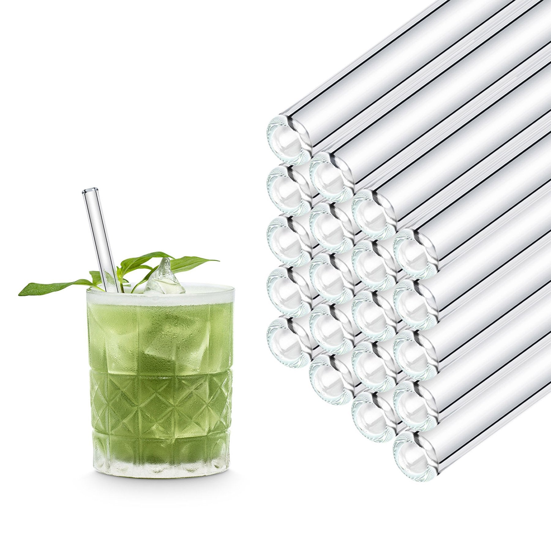 Alternative zum Plastikstrohhalm aus Glas | Länge 15cm